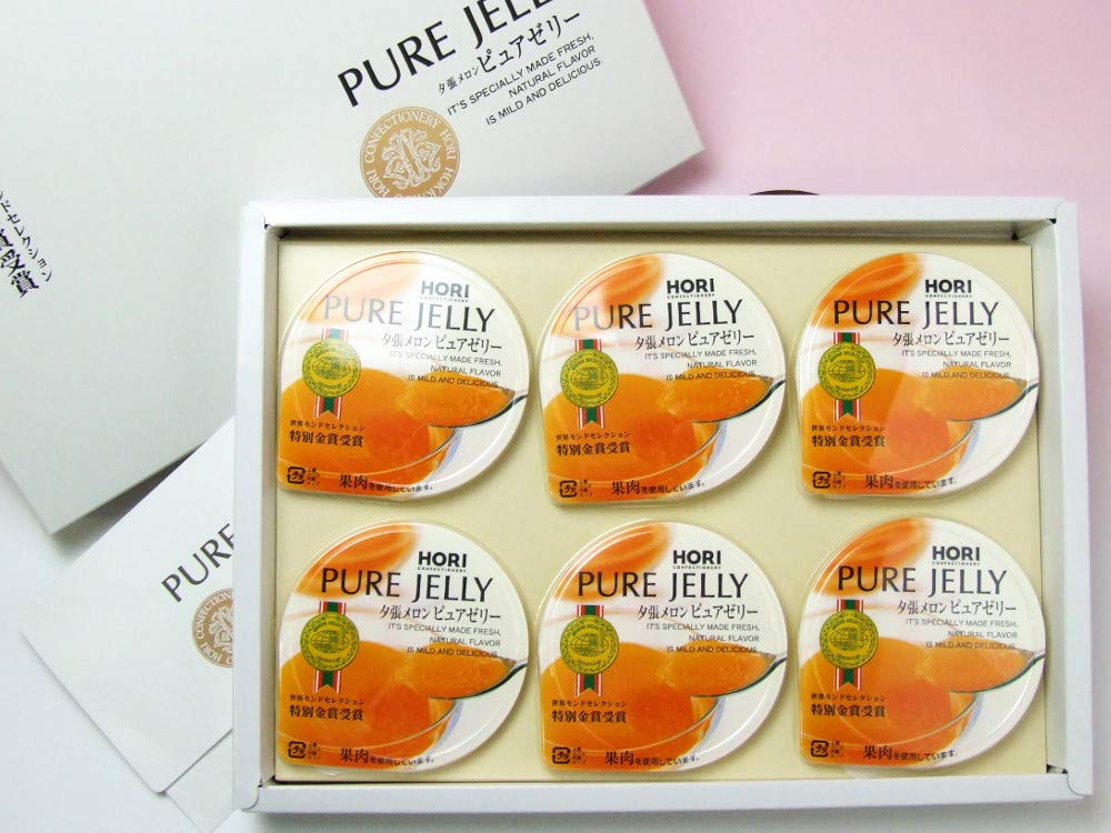 Amazon.co.jp: ホリ 夕張メロンピュアゼリー 6個 【北海道土産